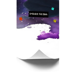 Póster Gato negro celeste espíritu místico animal cósmico