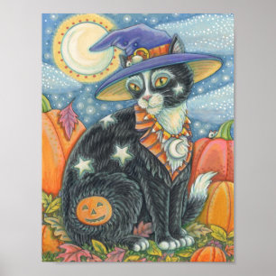 PÓSTER GATO NEGRO DE HOCUS POCUS, POSTER DE MOUSE HALLOWE