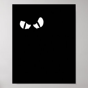 Póster Gato Negro Feliz Halloween Gato Divertido Dibujo A