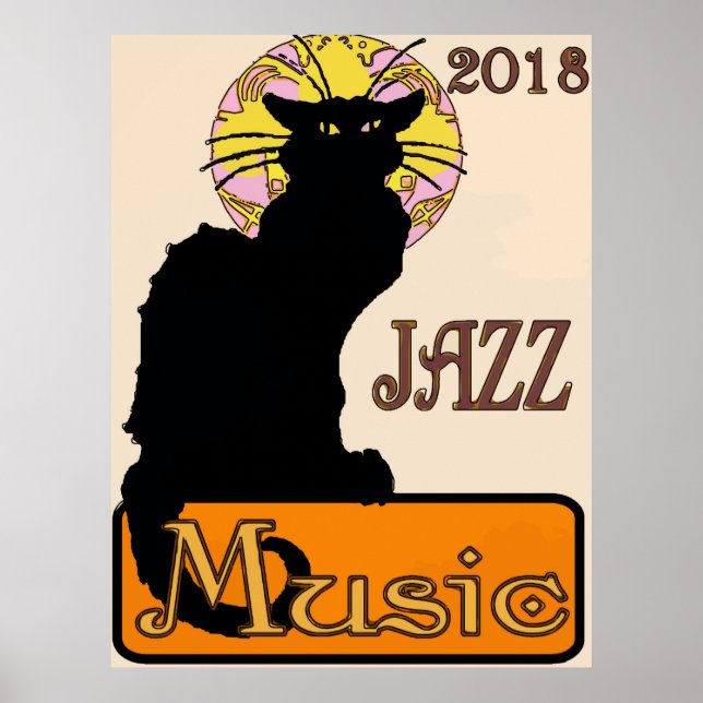 Póster Gato negro, MÚSICA, 2018 (Frente)