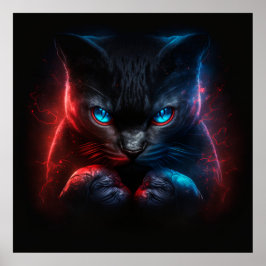 Póster Gato negro poster
