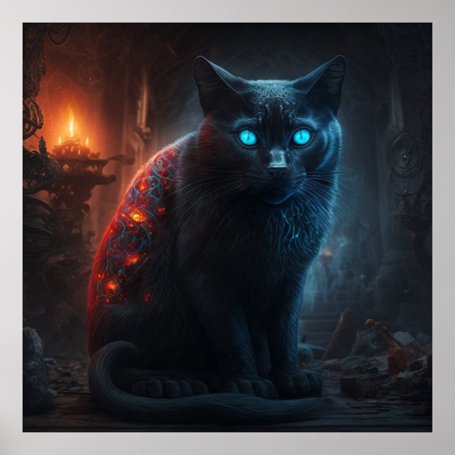 Póster Gato negro poster (Frente)