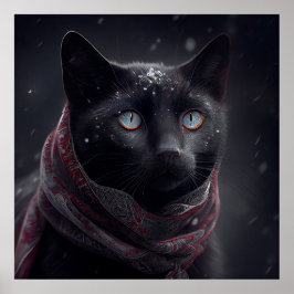 Póster Gato negro poster