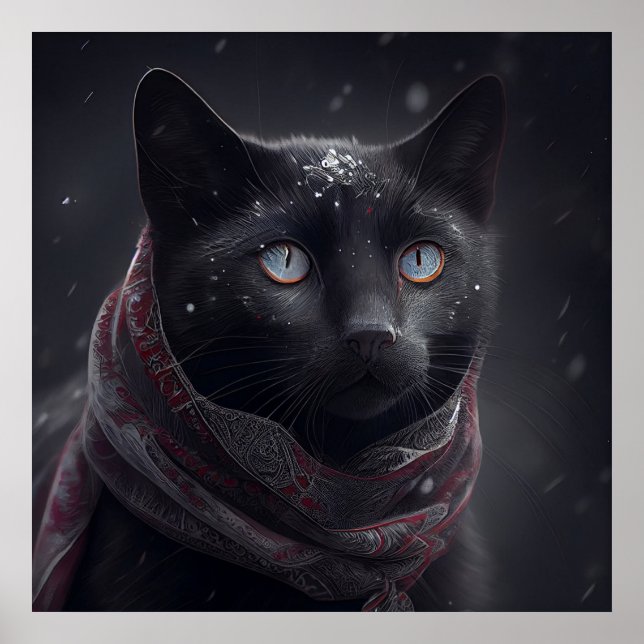 Póster Gato negro poster (Frente)