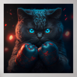 Póster Gato negro poster