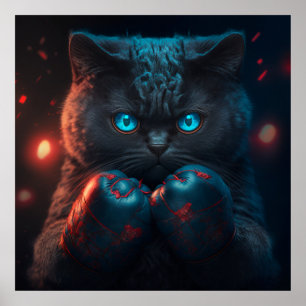 Póster Gato negro poster