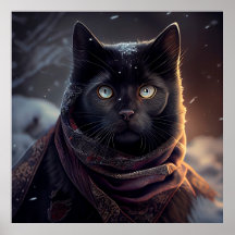 Gato negro poster