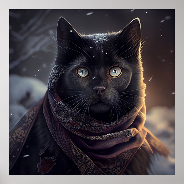 Póster Gato negro poster (Frente)