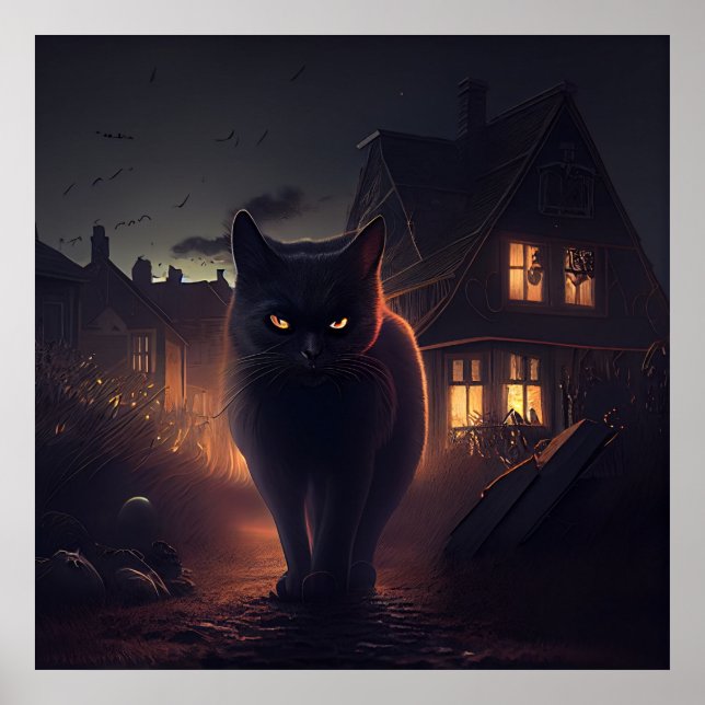 Póster Gato negro poster (Frente)