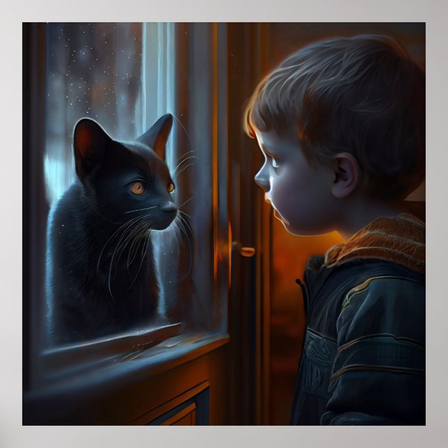 Póster Gato negro poster (Frente)