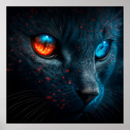 Póster Gato negro poster