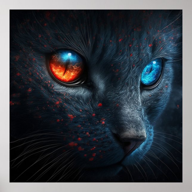 Póster Gato negro poster (Frente)