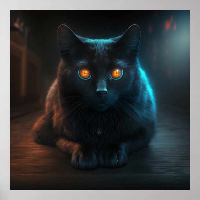 Póster Gato negro poster (Frente)