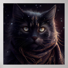 Póster Gato negro poster