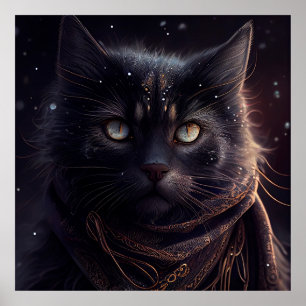Póster Gato negro poster