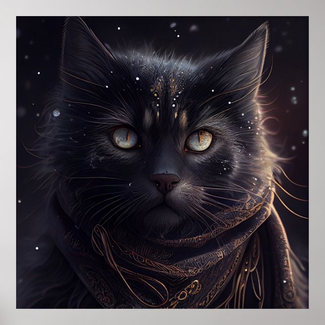 Póster Gato negro poster (Frente)