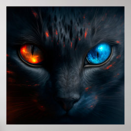 Póster Gato negro poster