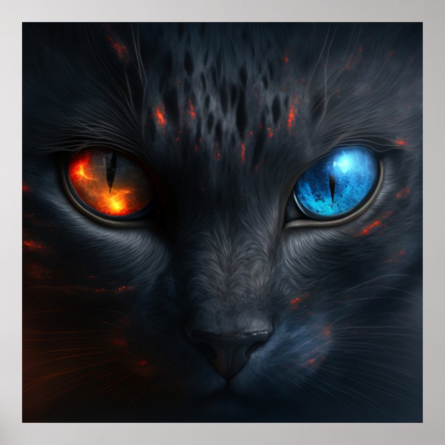 Póster Gato negro poster (Frente)