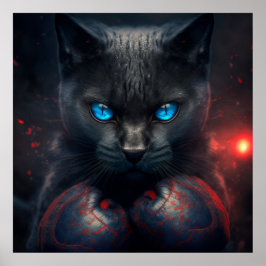 Póster Gato negro poster