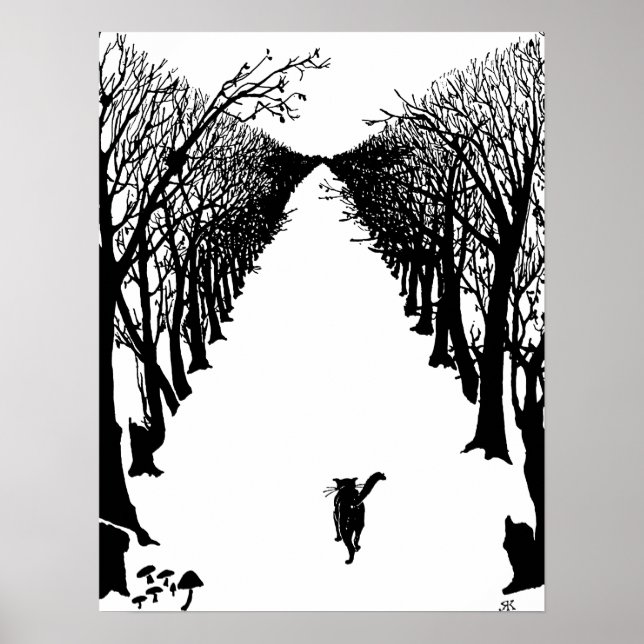 Póster Gato negro, Rudyard Kipling (Frente)