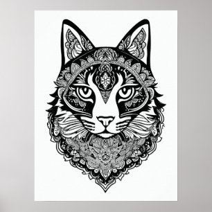 Póster Gato ornamental
