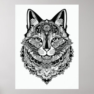 Póster Gato ornamental