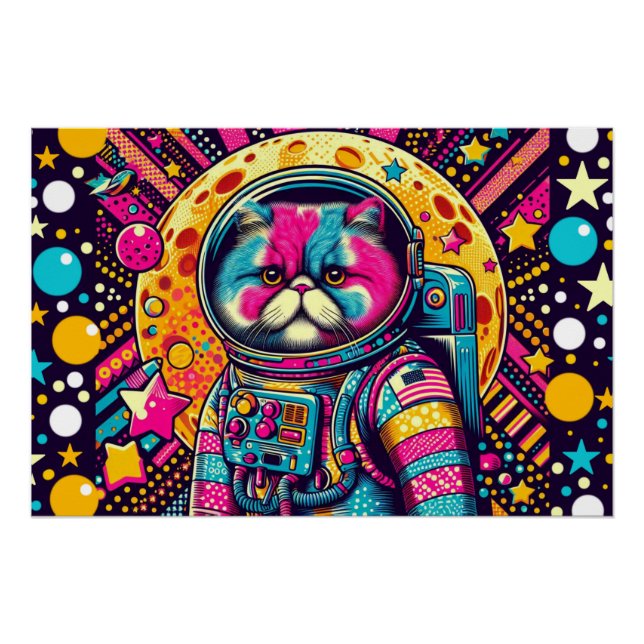 PÓSTER GATO-PERDIDO PERSA EN EL ESPACIO 4 (Anverso)