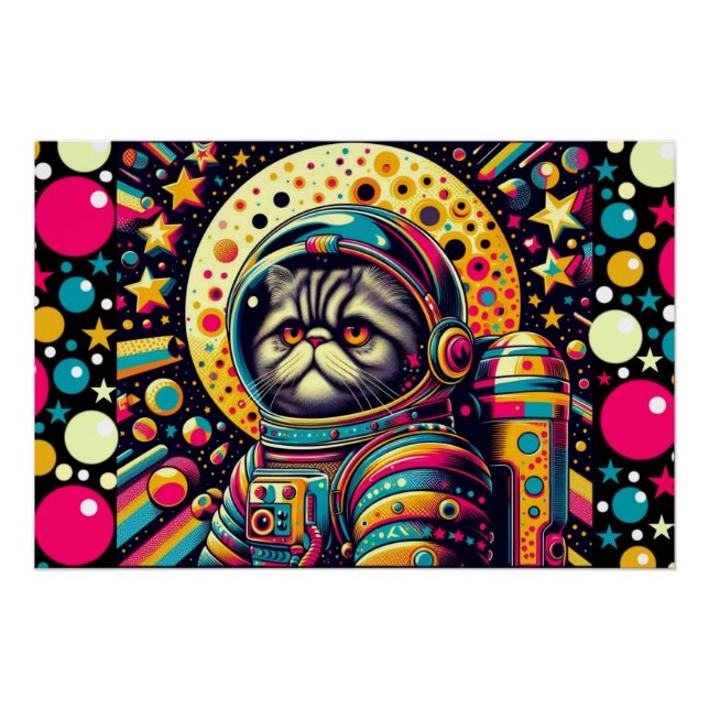 PÓSTER GATO-PERDIDO PERSA EN EL ESPACIO 8 (Anverso)