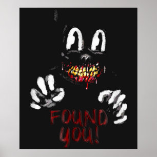 Póster Gato personalizado Espeluznante Truco de terror o