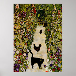 Póster Gato Poster Famoso Klimt