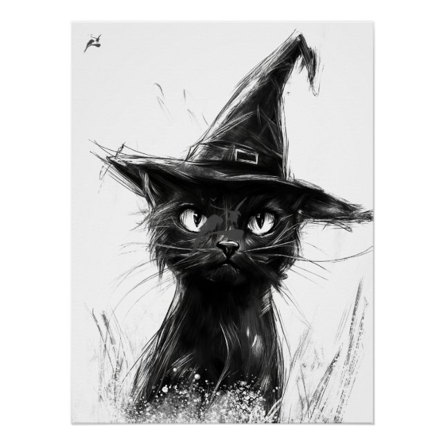 Póster Gato Preto (Anverso)