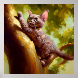 Póster Gato rex alemán
