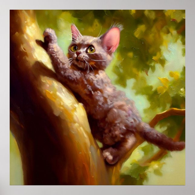 Póster Gato rex alemán (Frente)