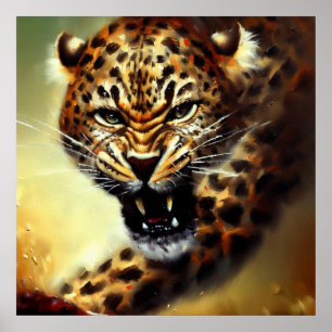 Póster Gato salvaje Leopard (10)