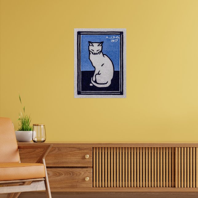 Póster Gato sentado por Julie de Graag Poster (Salón 2)