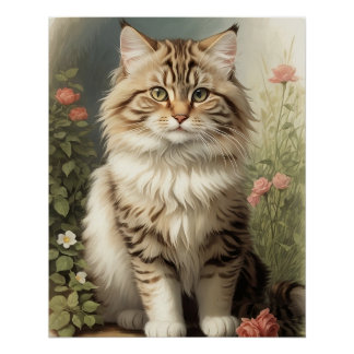 Póster Gato siberiano