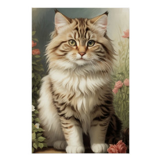 Póster Gato siberiano