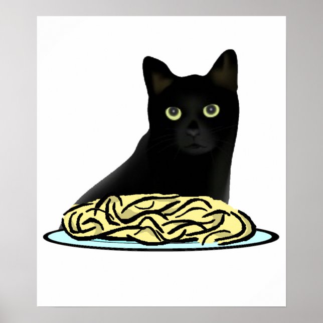 Póster Gato Spaghetti (Frente)