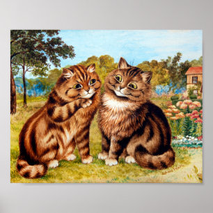 Póster Gato susurrador, Louis Wain