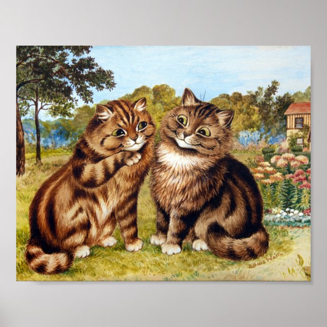 Póster Gato susurrador, Louis Wain (Frente)