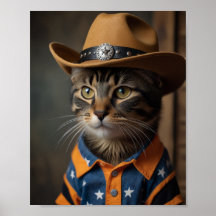 Gato Tortishell Con Un Gorra De Vaquero