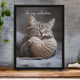 Póster gato valentino