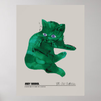 Póster Gato Verde