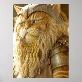 Póster Gato Viejo Viking.