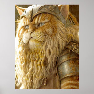 Póster Gato Viejo Viking.