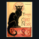 Póster Gato vintage de Art Nouveau de Théophile Steinlen<br><div class="desc">Se trata de una impresión digitalmente realzada de un cromosógrafo antiguo para Tournée du Chat Noir de Rodolphe Salis (Recorrido por el Chat Noir de Rodolphe Salis). Fue creado en 1896 por Théophile Steinlen y cuenta con un gran gato negro de estilo Art Nouveau.</div>