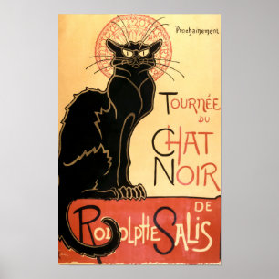 Póster Gato vintage de Art Nouveau de Théophile Steinlen