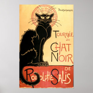 Póster Gato vintage de Art Nouveau de Théophile Steinlen