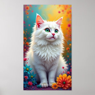 Póster Gato y amigos