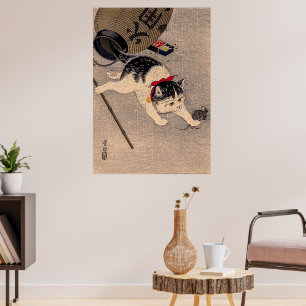 Póster Gato y ratón